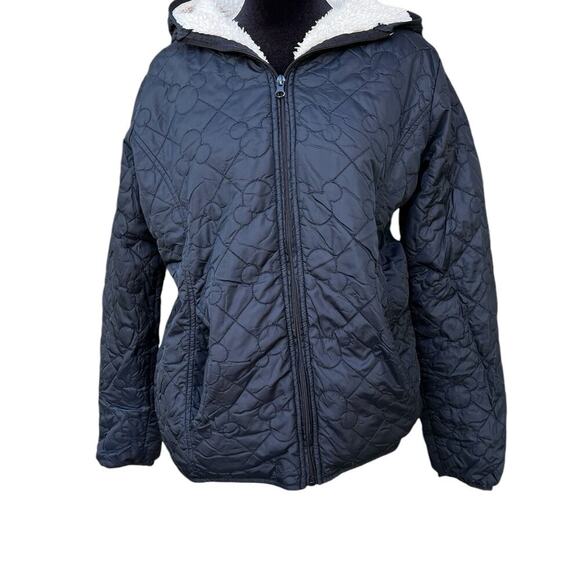 Disney Parks Quilted plush lined, Jacket women’s M, black - Picture 1 of 10